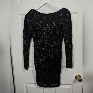 Windsor black sequin Dress bodycon Party size XS